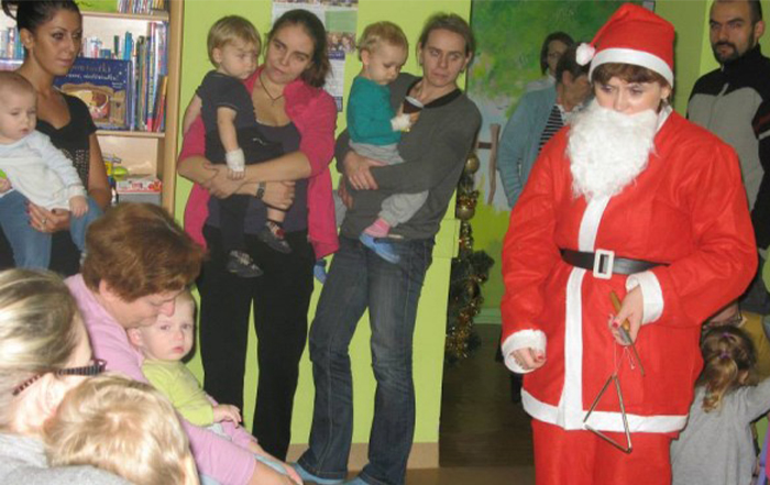 Odwiedziny Świętego Mikołaja w Szpitalu