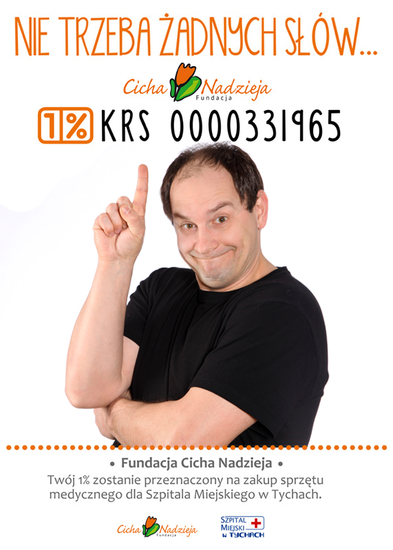 1% dla Fundacji "Cicha-Nadzieja" - plakat